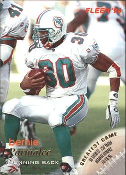 Bernie Parmalee Miami Dolphins 1996 Fleer NFL #75